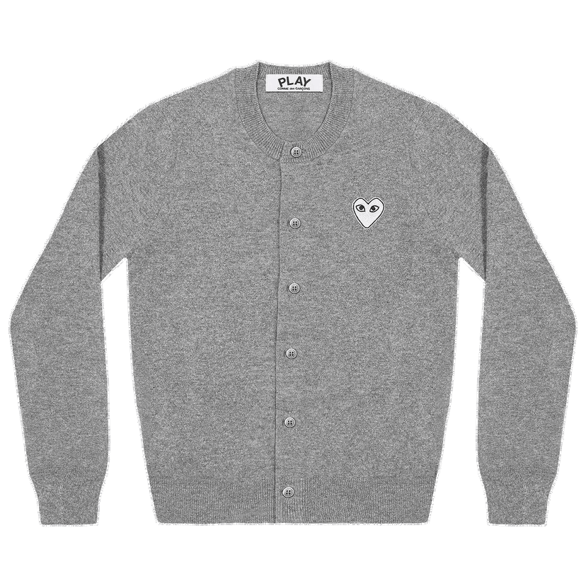 Sveter Comme des Garçons PLAY Heart Cardigan Šedá | AZ N065 051 1