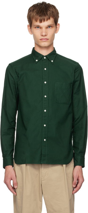 Košeľa BEAMS BEAMS PLUS Button Down Shirt Zelené | 3811-0086-139, 0
