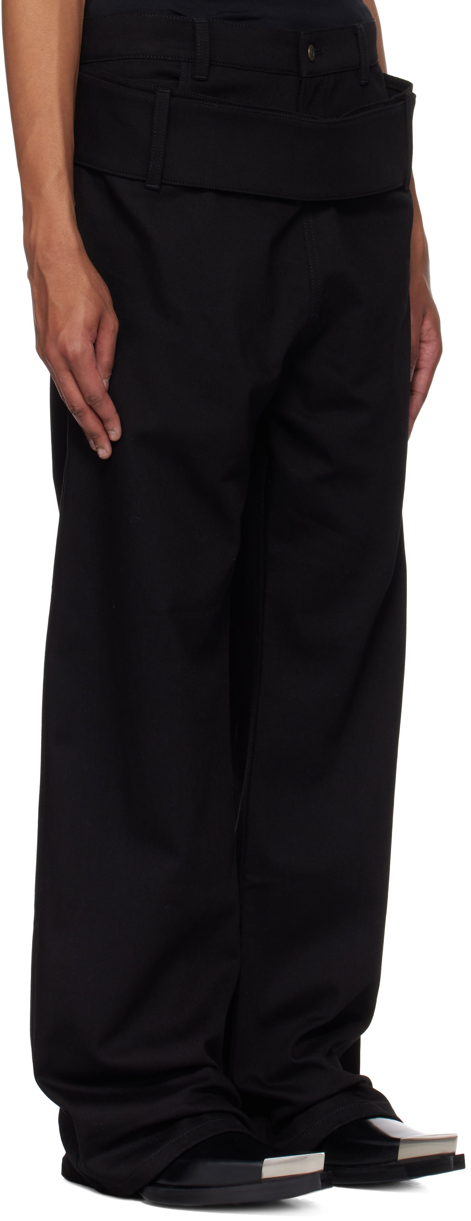 Nohavice Courrèges Courrèges Double Belt Jeans Čierna | 125DPA287DE0020, 1
