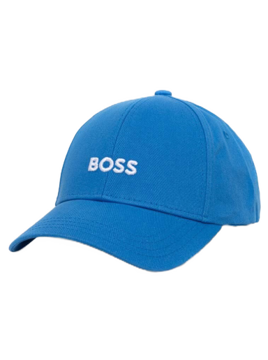 Šiltovka BOSS Cotton-twill Six-panel Cap with Embroidered Logo Modrá | 50495121