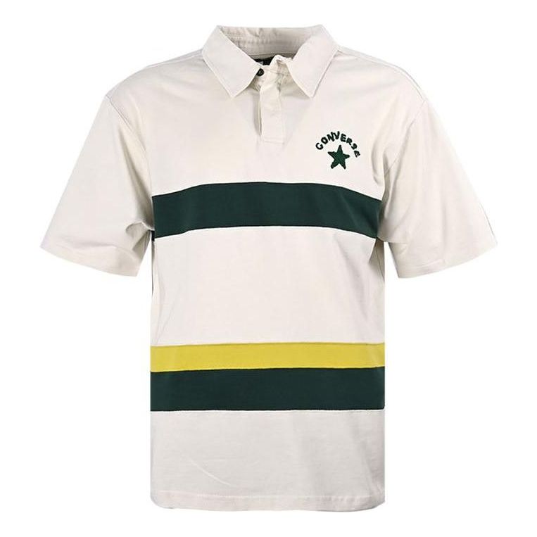 Polo tričko Converse Colorblock Logo Polo Shirt Biela | 10024880-A01