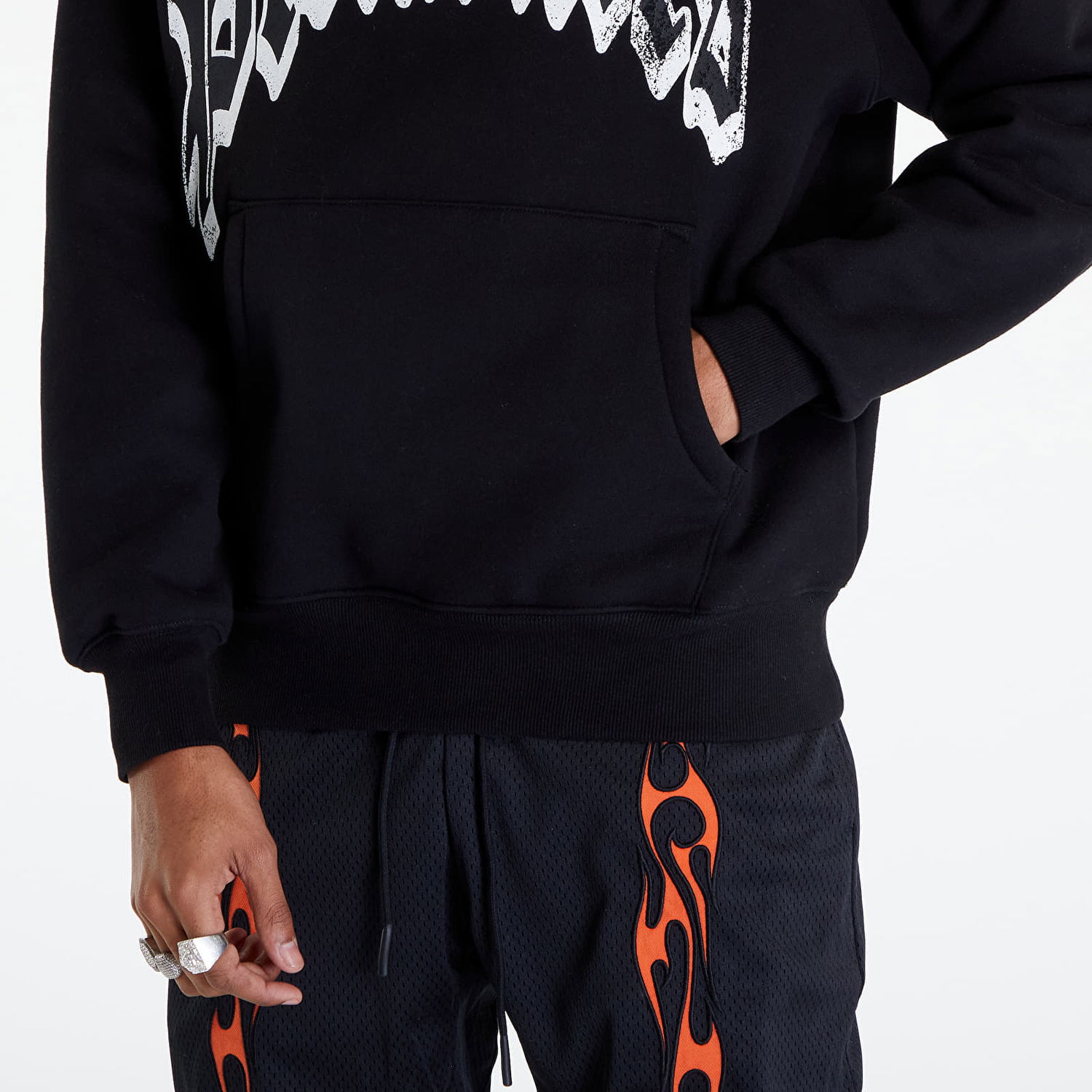 Mikina Pleasures Twitch Hoodie Čierna | P24SP027 BLACK, 1