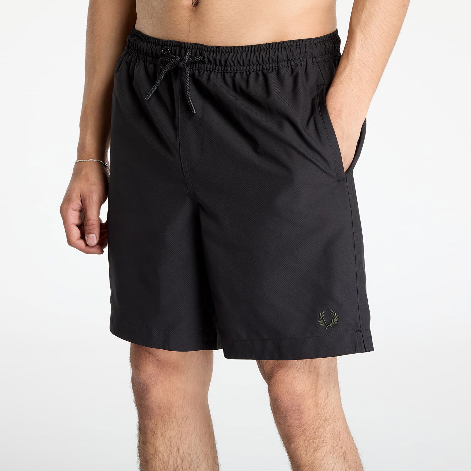 Šortky Fred Perry Fred Perry Classic Swim Shorts Čierna | S8508 Y43, 1