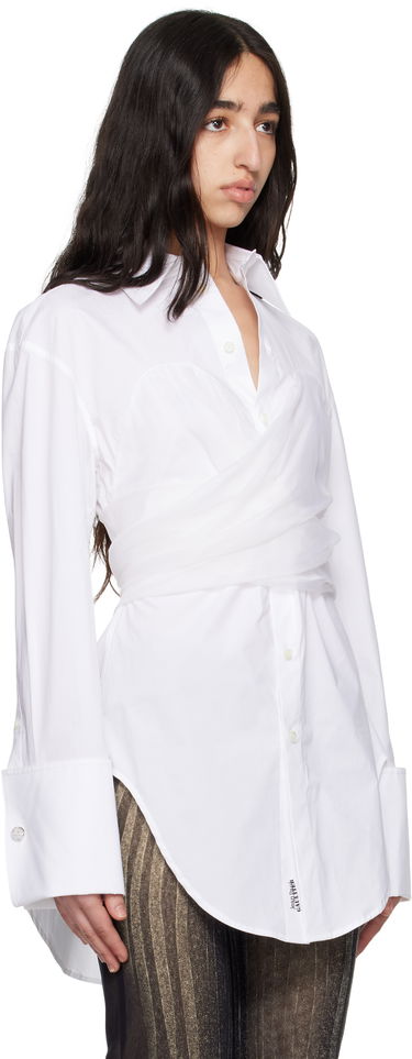 Košeľa Jean Paul Gaultier Jean Paul Gaultier Long Draped Shirt Biela | 25/34-F-CH082-C071-01, 1