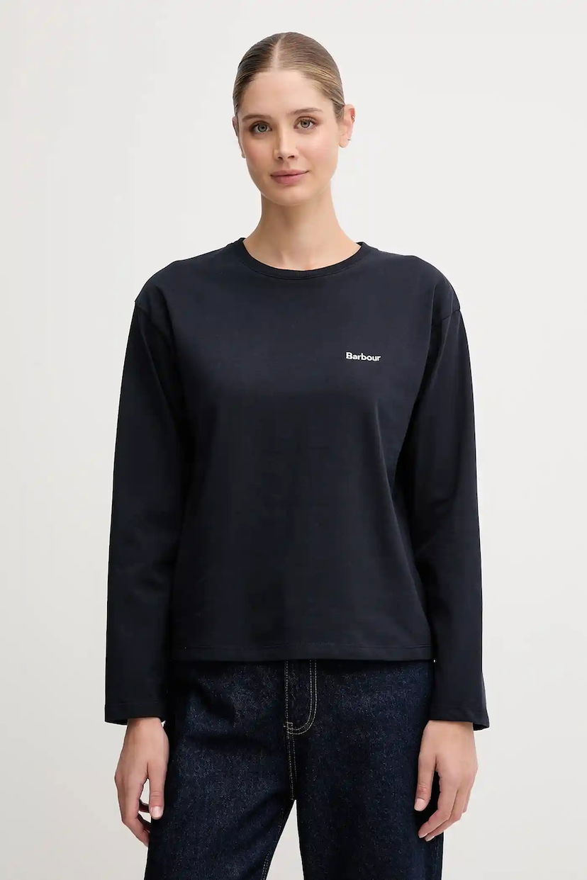 Tričko Barbour Barbour Lavensdale Long Sleeve T-Shirt Čierna | LML0899