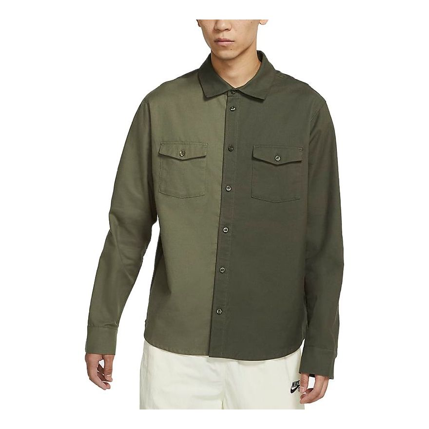 Košeľa Nike SB SB Splicing Long Sleeve Skate Shirt Zelené | DA4168-325, 0