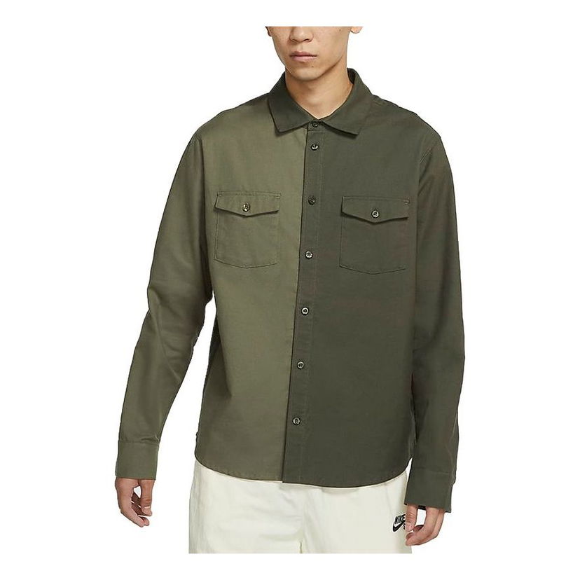 Košeľa Nike SB SB Splicing Long Sleeve Skate Shirt Zelené | DA4168-325