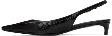Tenisky a topánky Dolce & Gabbana Calfskin Slingback Heels Čierna | CG0804 A5491, 2