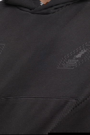 Mikina Puma PUMA x SKEPTA Cotton Smooth Relaxed Fit Hoodie Čierna | 633772, 3