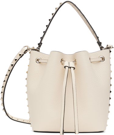 Kabelka Valentino Valentino Garavani Rockstud Grainy Calfskin Bucket Bag Béžová | 6W2B0L31VSF, 0