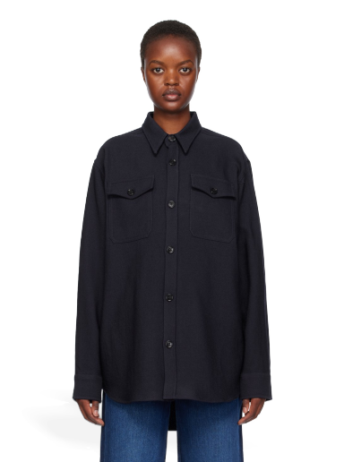 Košeľa AMI Chest Pocket Shirt Navy | UJK224.WV0030