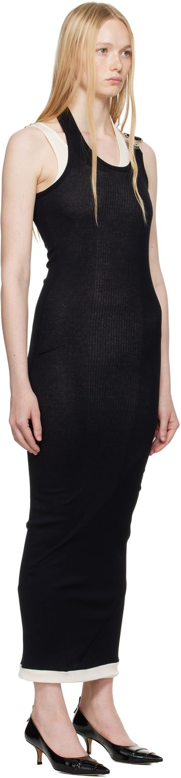 Šaty Jean Paul Gaultier Jean Paul Gaultier 'The Draped Double' Maxi Dress Čierna | 25/34-F-RO384-J092-0003, 1