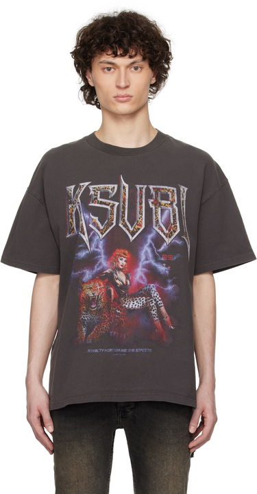 Tričko Ksubi Ksubi Kingdom Ekcess Graphic T-Shirt Šedá | MSP25TE029, 0