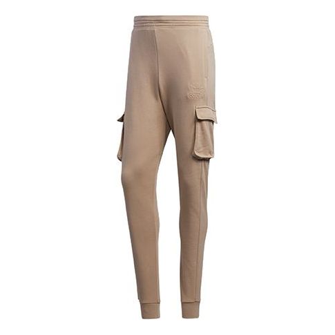 Cargo nohavice adidas Originals Embossed Cargo Pants Béžová | GT7286