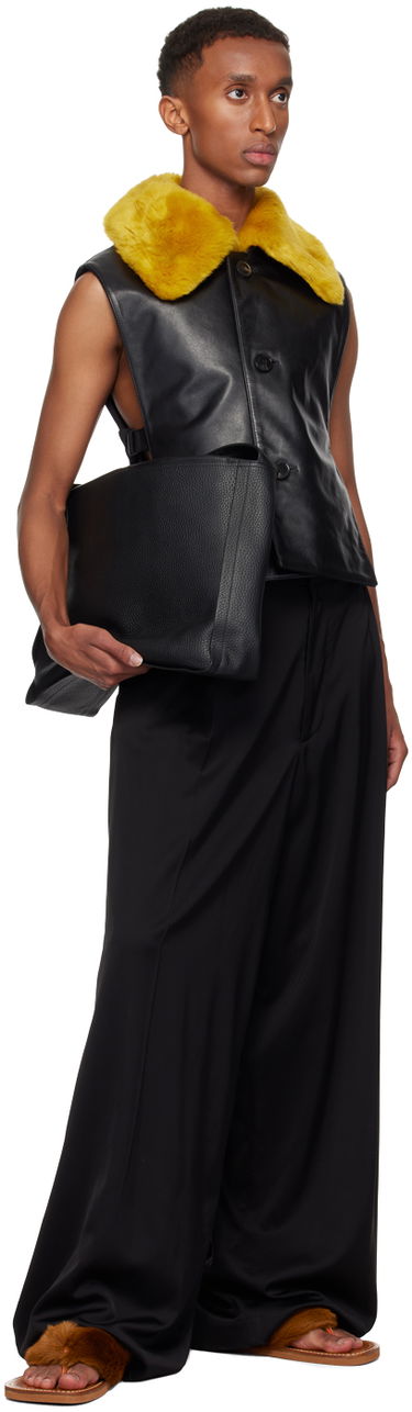 Taška cez rameno Dries Van Noten Dries Van Noten Bucket Crossbody Bag Čierna | 242-021506-196, 3