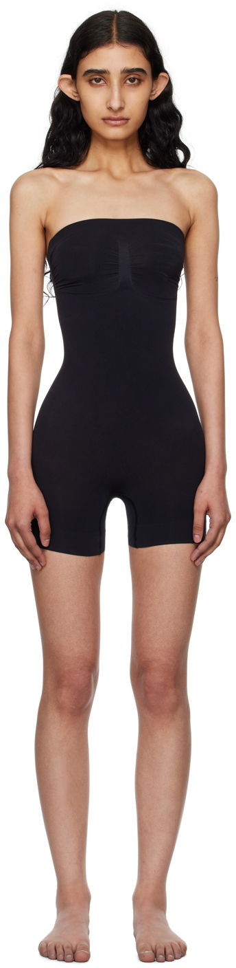 Body SKIMS SKIMS Seamless Sculpt Strapless Shortie Bodysuit Čierna | BD-MDT-2914, 0