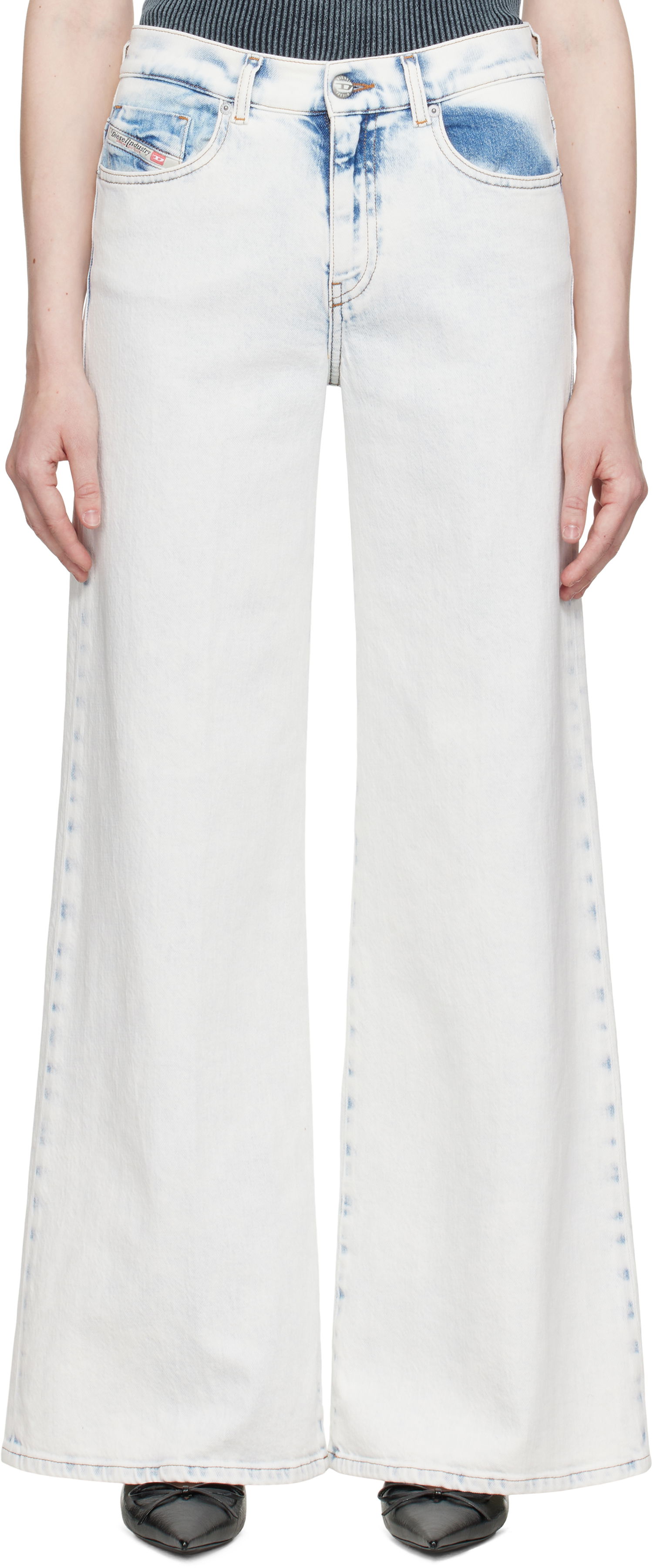 Džínsy Diesel Diesel 1978 D-Akemi Flare Jeans undefined | A03624 09L33, 0