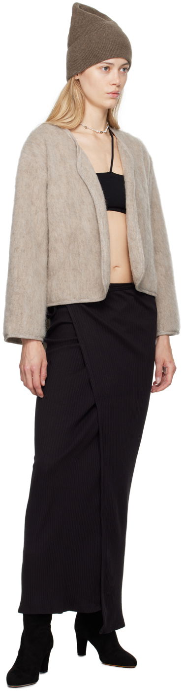 Sukňa Baserange Wrap Maxi Skirt Čierna | SKBR-RIB-000, 3