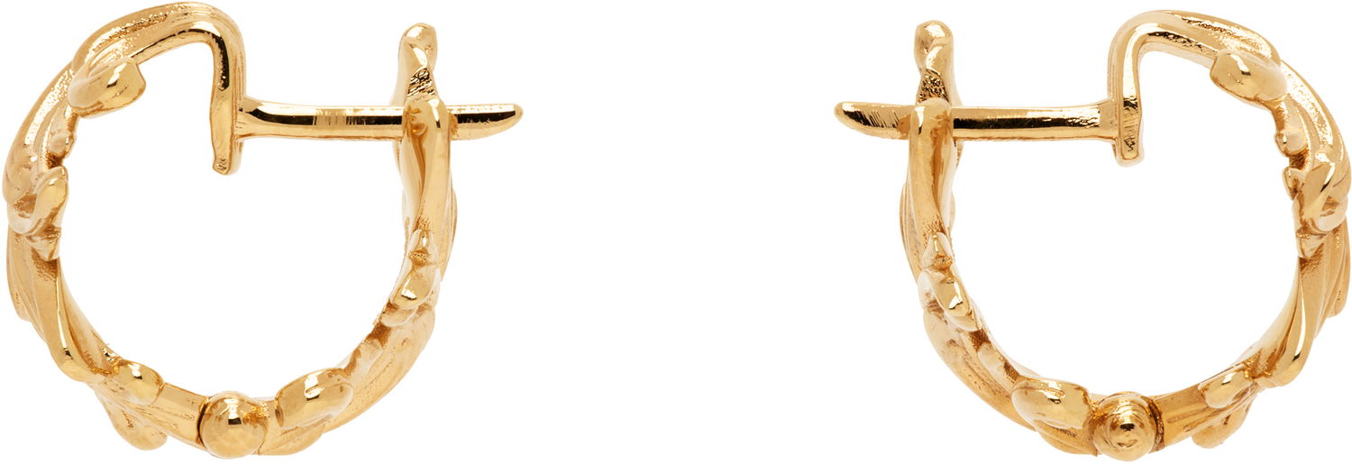Náušnice Versace Versace Barocco Gold Hoop Earrings Žltá | 1018995_1A00620_3J000, 0