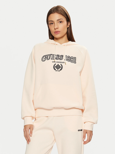 Mikina GUESS Guess Margaret Hoodie Ružová | V5RQ02KCLD1-G6F4, 0