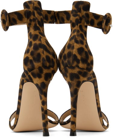 Starostlivosť o obuv Gianvito Rossi Gianvito Rossi Portofino Leopard-Print Suede Heeled Sandals Hnedá | G61096.15RIC.CMD, 1
