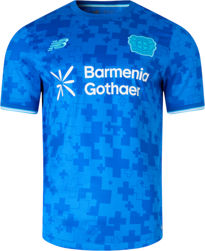 Dres New Balance Bayer 04 Leverkusen Third Jersey 2025/2026 Modrá | mt230565-thd, 1