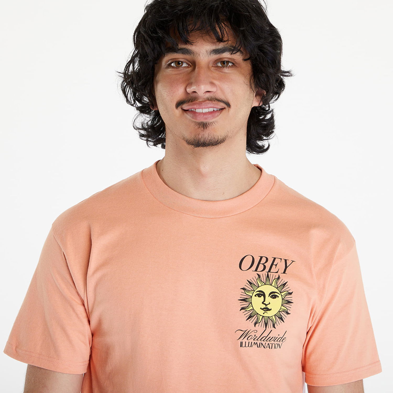 Tričko OBEY Illumination T-Shirt Citrus Oranžová | 165263737-CIT, 1