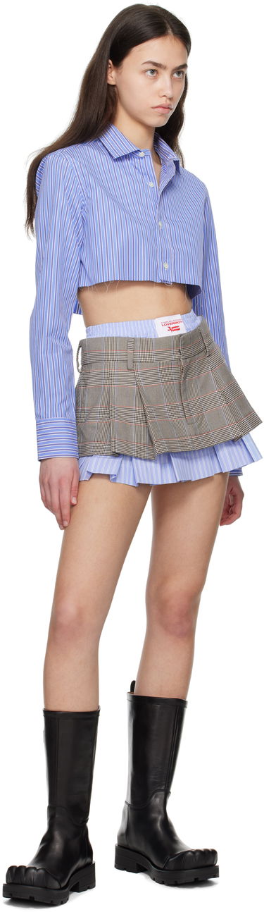Sukňa Charles Jeffrey Loverboy Charles Jeffrey LOVERBOY Aberdeen Pleated Miniskirt Modrá | 54050101, 3