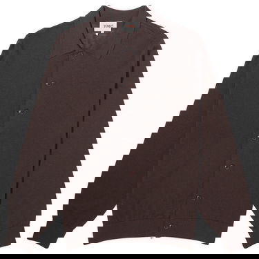 Sveter YMC Rat Pack Cardigan Hnedá | P8AZA-20, 0