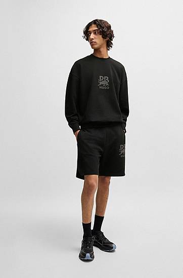 Šortky BOSS HUGO x Red Bull Cotton-Terry Shorts Čierna | 50542809, 1
