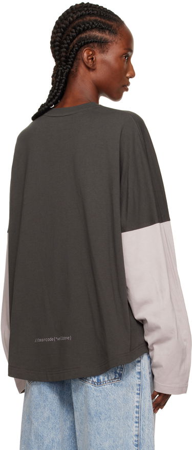 Tričko We11done Coding Long-Sleeved Layered T-shirt Rôznofarebný | WD-TT2-25-736-U-GY, 2