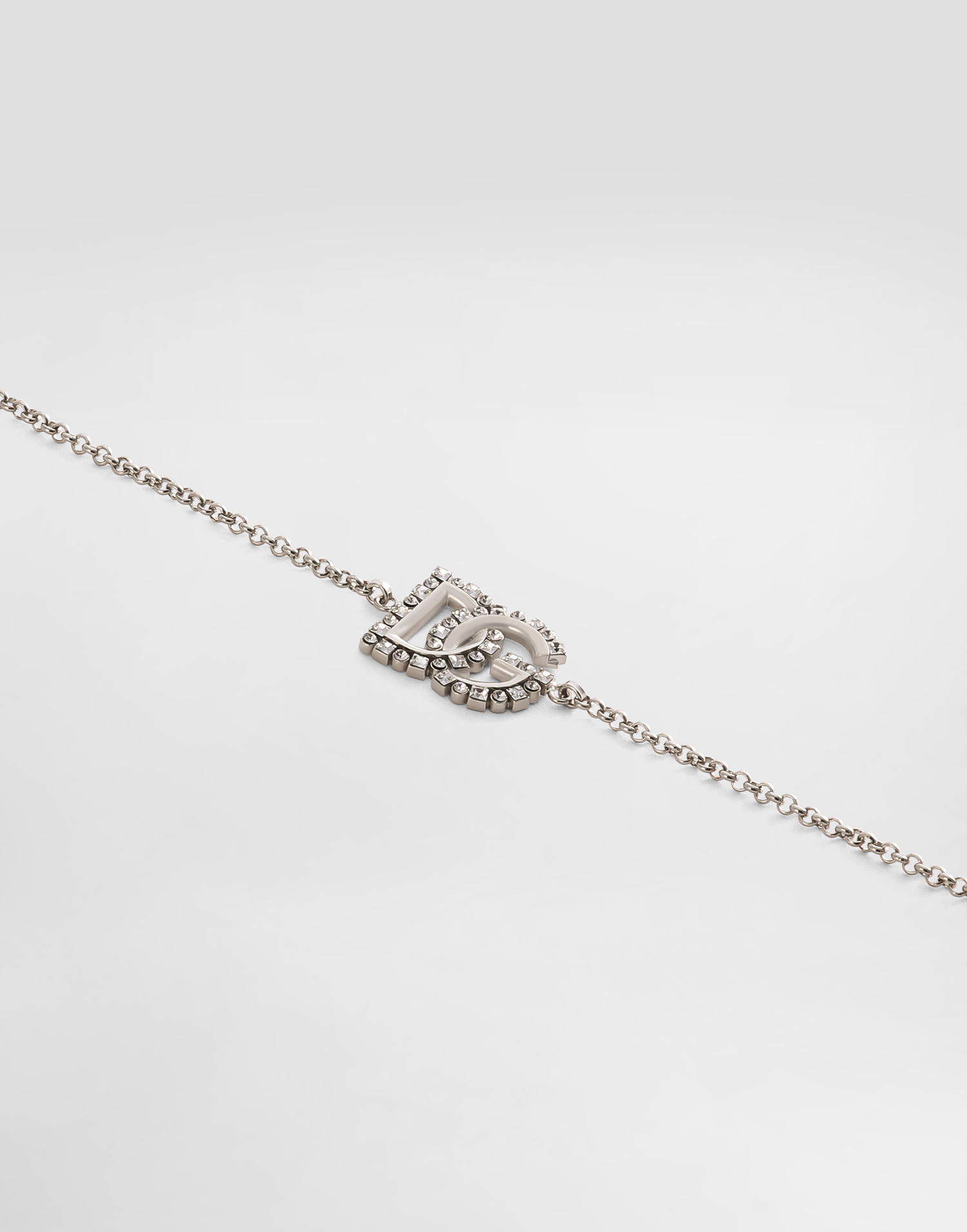 Náramok Dolce & Gabbana Silver Metal Fine Link Bracelet With Logo Metalická | WBR2L4W111187655, 1