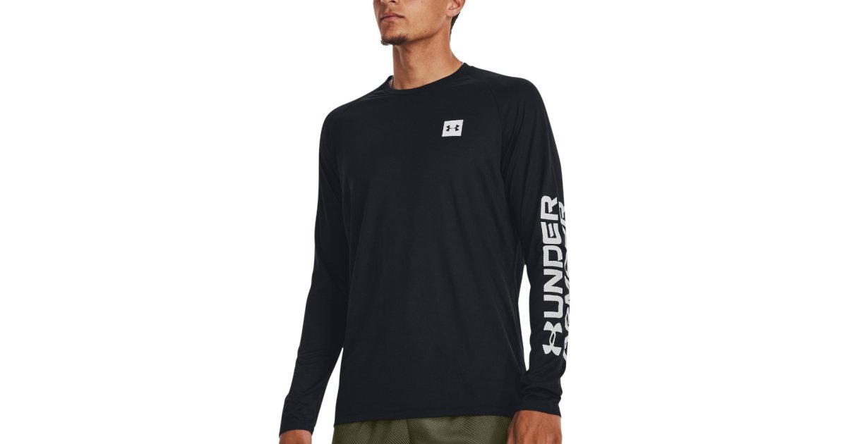 Tech Print Fill LS T-shirt