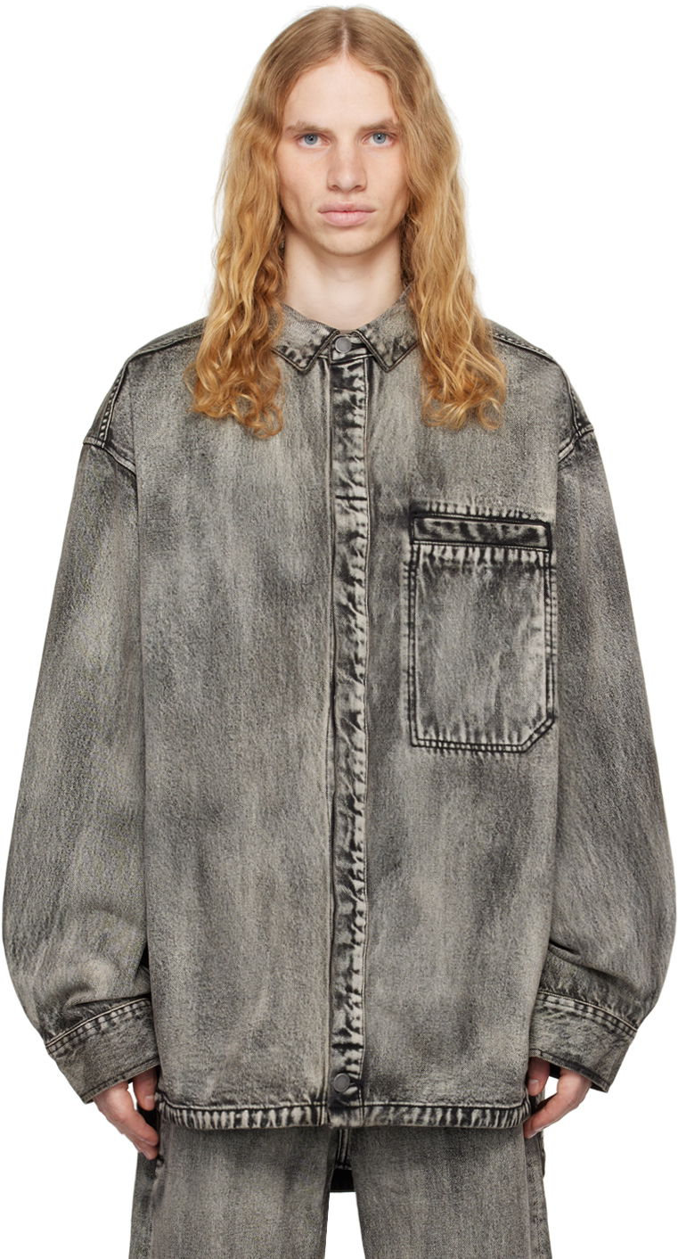 Košeľa Entire Studios Herculean Denim Shirt Šedá | ES2564CG, 0