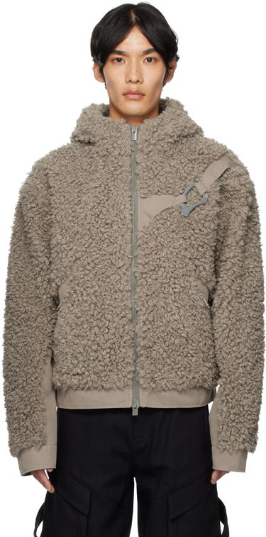 Bunda HELIOT EMIL Heliot Emil Chiaroscuro Fleece Hooded Jacket Šedá | PREAW25_M_02_155_DST19, 0