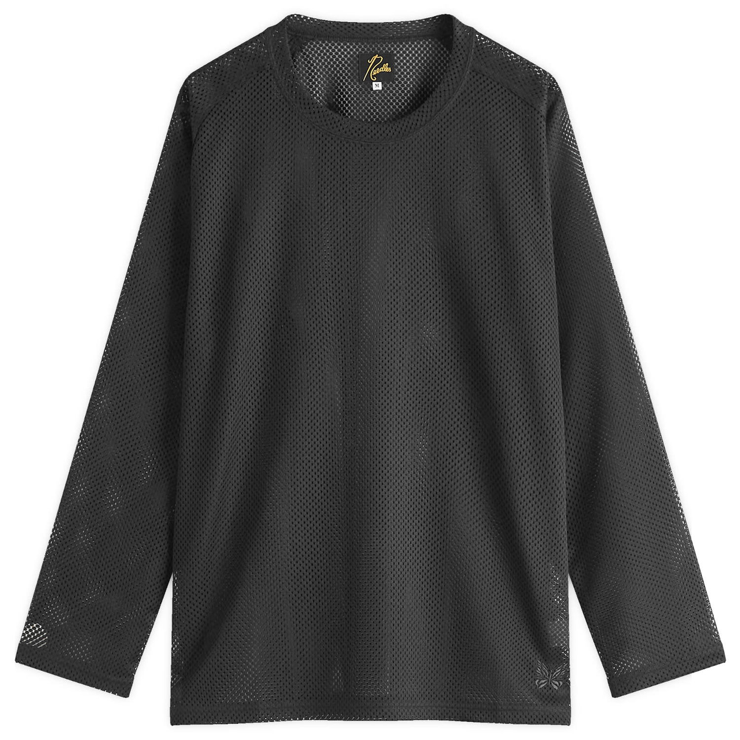 Tričko Needles Needles Mesh Long Sleeve T-Shirt, Size Large Čierna | QV345-C, 1