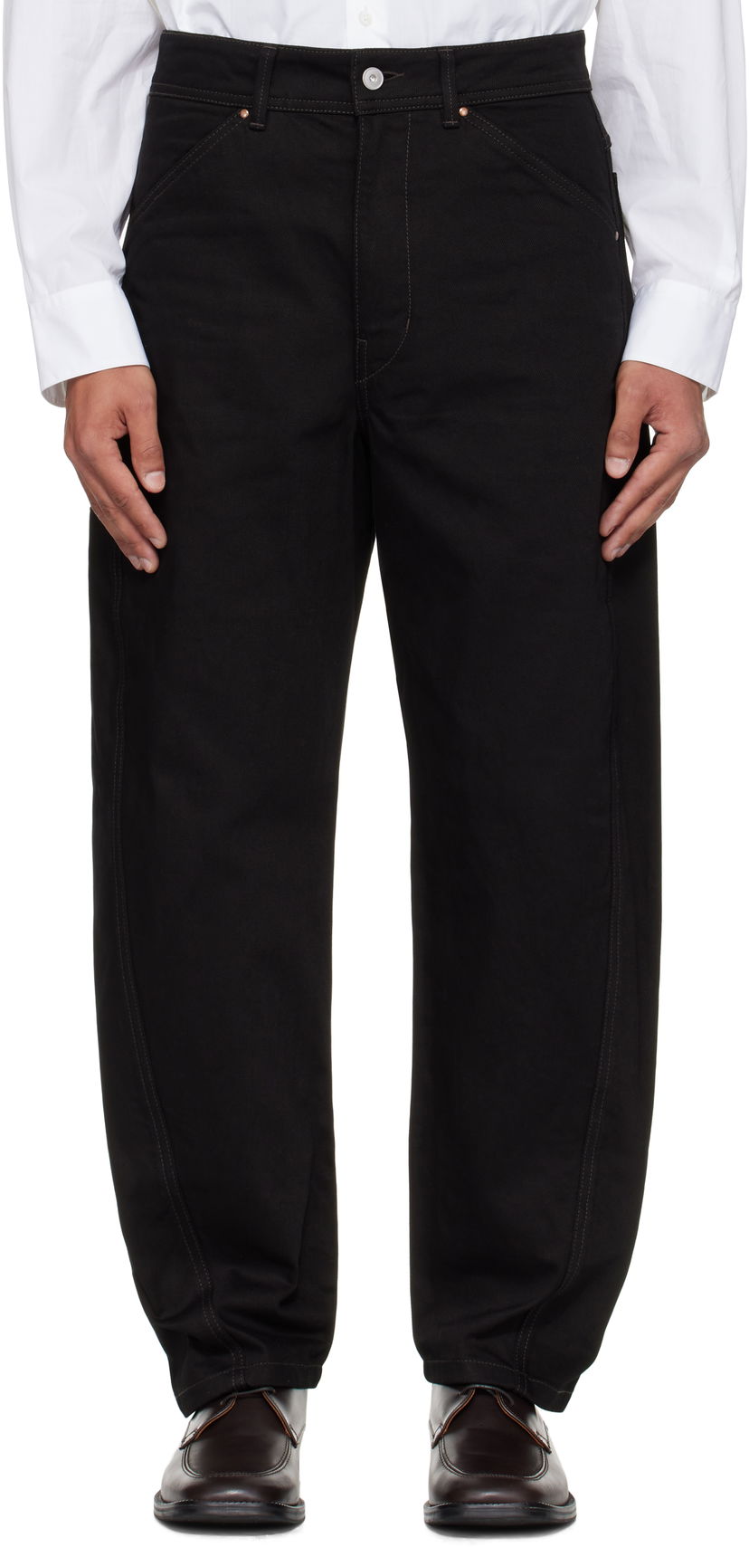 Džínsy LEMAIRE Lemaire Twisted Workwear Jeans Čierna | PA1102 LD1055