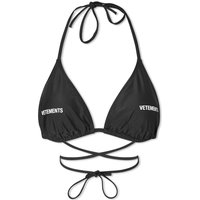 Plavky VETEMENTS Logo Bikini Top Čierna | WE64SW300B, 1