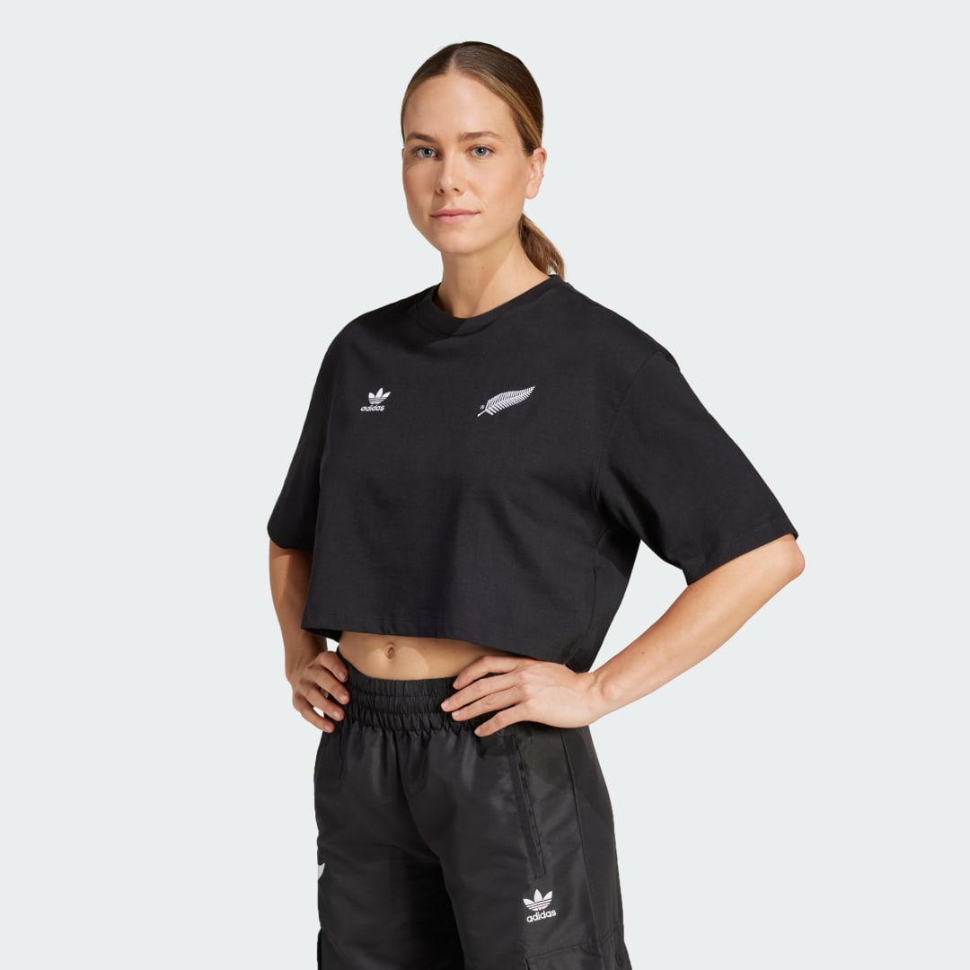 Crop Top adidas Performance Essentials Crop T-Shirt Čierna | JD4066, 0
