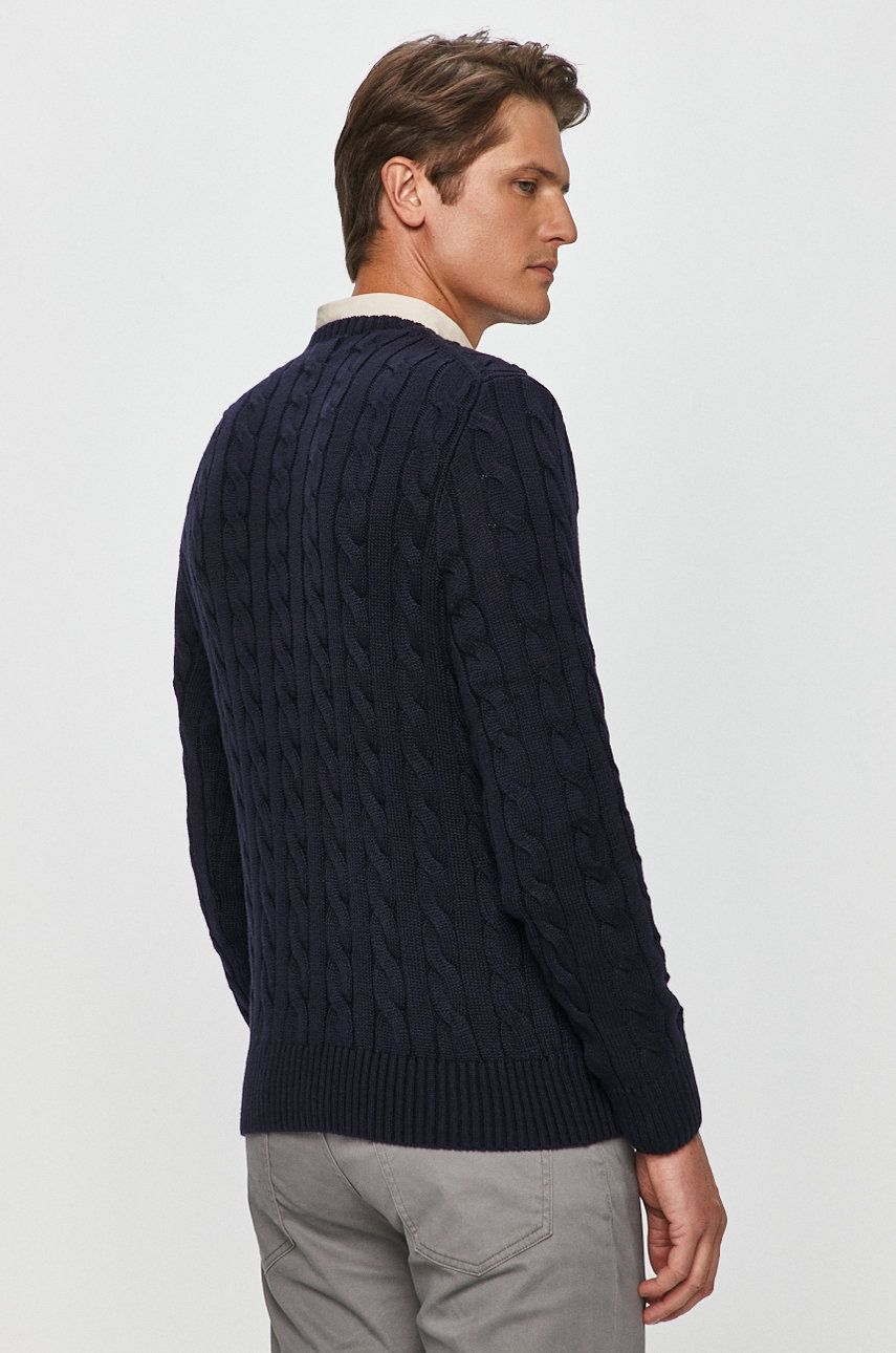 Cotton Cable Crew Knit