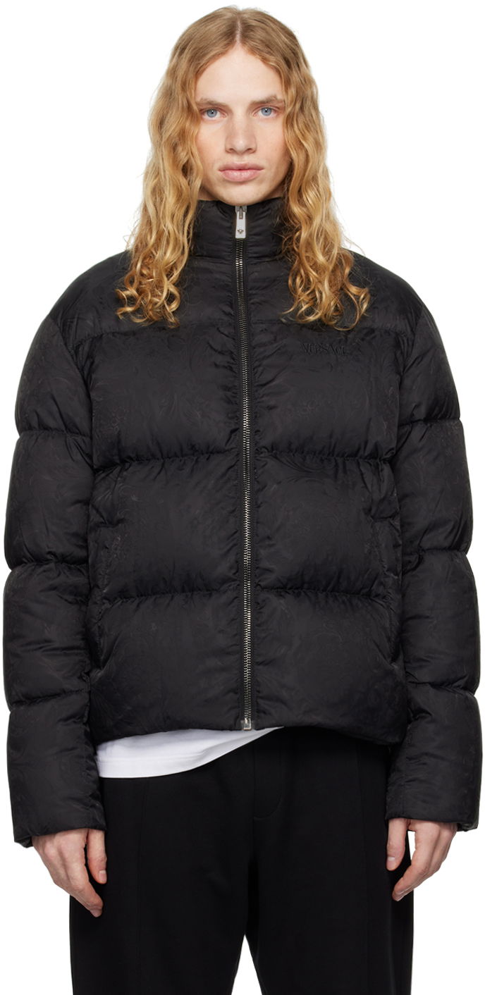 Prešívaná bunda Versace Light Puffer Down Jacket Čierna | 1013912_1A09785