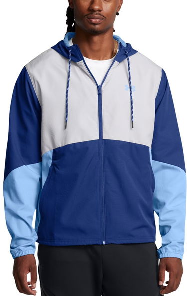 Mikina Under Armour Men's Color Block Hooded Windbreaker Modrá | 1382875-432, 0