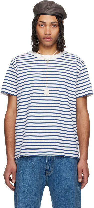 Tričko OUR LEGACY OUR LEGACY Bliss Striped T-Shirt Biela | M2256BG, 0