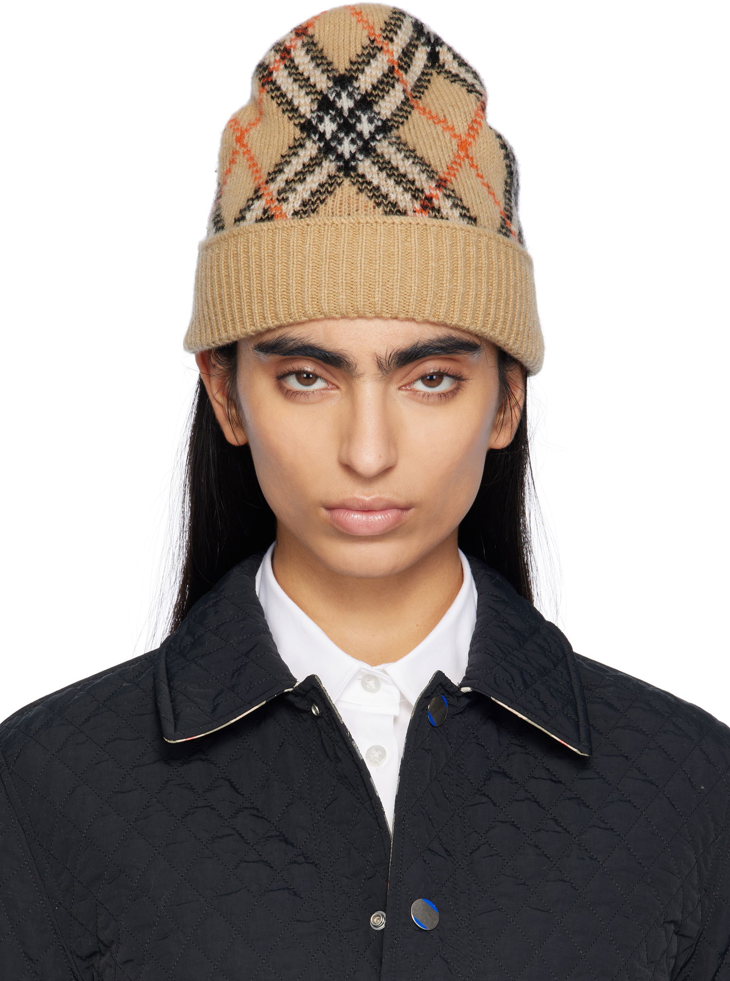 Kulicha Burberry Cashmere Beanie Béžová | 8098886, 0
