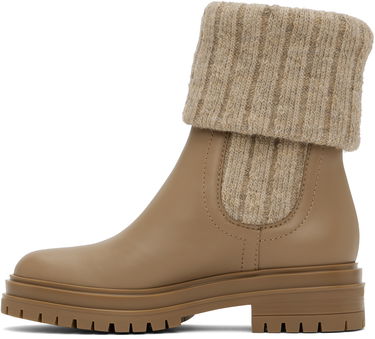 Tenisky a topánky Gianvito Rossi Gianvito Rossi Chalet Knit Ankle Boots Béžová | G72929-20GOM-CKH, 2
