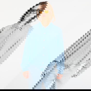 Košeľa CALVIN KLEIN Calvin Klein Jeans Cropped Ls Shirt Modrá | LV047E901G 346, 0