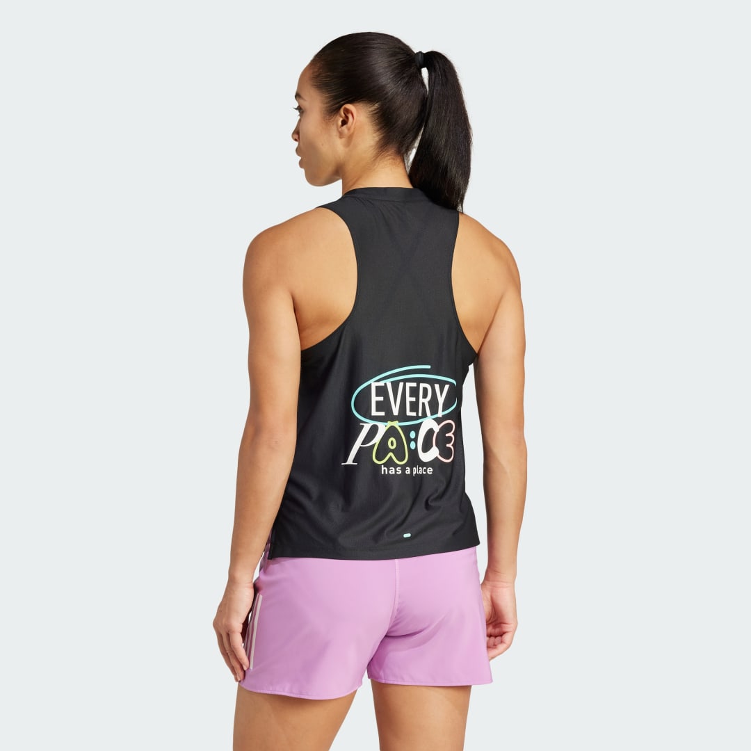 Black Running Tank Top