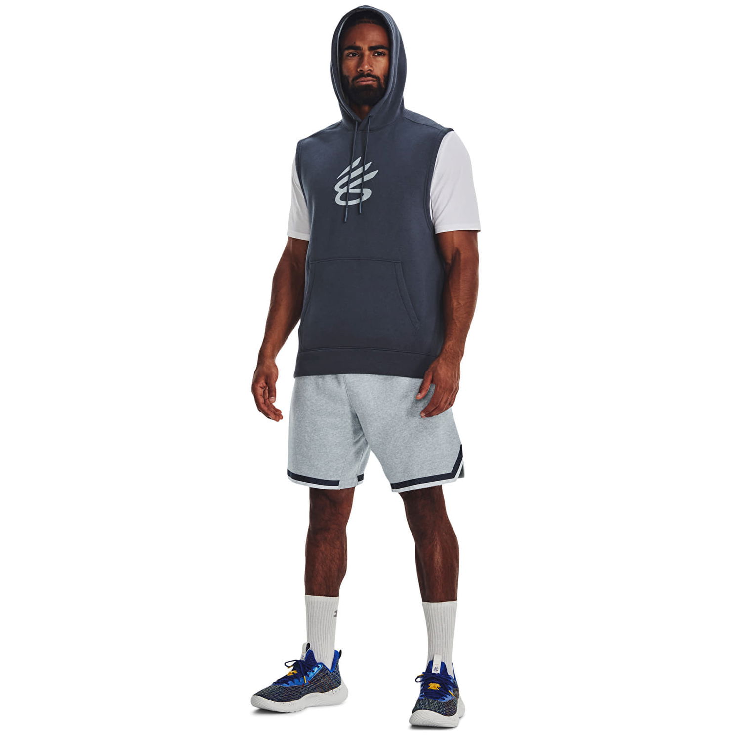 Mikina Under Armour Curry Fleece Slvls Hoodie Gray Šedá | 1374301-044, 1