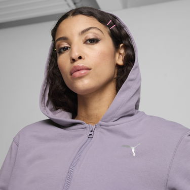 Mikina Puma DARE TO Cropped Hoodie Fialová | 627475_30, 1