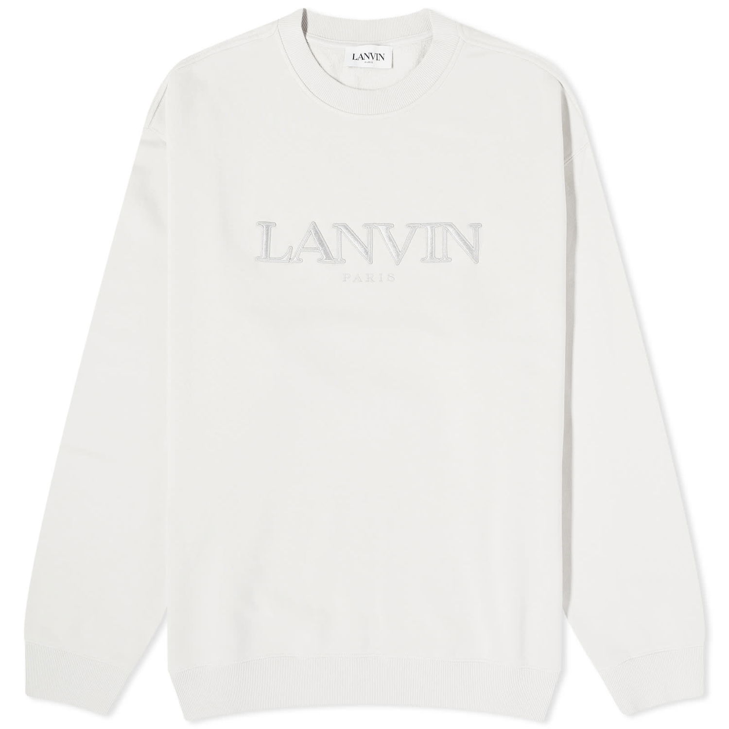 Mikina LANVIN Lanvin Embroidered Crew Sweatshirt Biela | RM-SS0004-J210-A23-04, 0